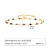 Cadena de clavícula dorada con diseño de nicho de estilo europeo y americano, joyería de cadena de clavícula, collar de piedra natural para mujer que no se desvanece