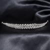 Coroa de Banquete Coreana Elegante para Noiva com Zircônia Estilo Francês Acessório de Cabeça Atmosférico para Casamento Faixa de Cabelo Venda por Atacado