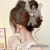 Grampo de cabelo coreano de alta qualidade para cabelos grossos, grampo de tubarão grande para a parte de trás da cabeça, presilha super grande, acessório de cabelo