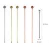 Brochetas de Acero Inoxidable 304 Brochetas de Martini Estilo Japonés Palillos para Cócteles Brochetas de Aceituna Tenedores de Fruta Brochetas para Vino Brochetas de Acero para Cócteles