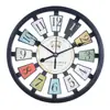 Reloj de Engranajes Artístico Creativo Estilo Industrial Americano Retro Tienda Bar Sala de Estar Estilo Europeo Decoración Distintiva Reloj de Escritorio de Hierro
