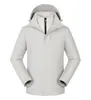 Jaqueta 3 em 1 (Forro de Fleece) (Capuz Removível) Unissex Casual Versátil Outdoor Diário