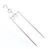 Espetos para Churrasco de Aço Inoxidável Atacado Espetos para Churrasco de Três Camadas Estilo Hong Kong Espetos Espessos para Asas de Frango Espetos Pipa Espetos de Leitão Ganchos para Churrasco