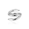 Pendientes Aro para Piercing de Plata de Ley S925 con Diamante Marquise, Geométricos, Superficie Lisa, Populares en Europa y América, Brazaletes de Oreja Estilo Minimalista