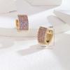 Aretes Casuales Nicho Elegantes de Alta Gama Aguja de Plata S925 Zircón para Mujer Exquisitos Aretes de Perlas Clips para Orejas Sin Perforar
