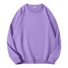 Suéter de felpa de cuello redondo de color sólido de primavera y otoño de 260 gramos, suéter de manga larga con estampado para hombres y mujeres, venta al por mayor