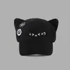 Gorra de Béisbol de Felpa con Orejas de Gato Bidimensional Cálida de Otoño e Invierno, Sombrero Japonés Dulce Lindo Adelgazante de Pico de Pato Hecho a Medida