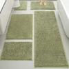 Set de 5 Alfombrillas Absorbentes para Piso, Felpudos para Puerta de Entrada, Alfombrillas Antideslizantes Resistentes a Manchas para Entrada, Alfombras para Mesita de Noche de Dormitorio, Transfronterizo