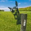 Adornos Metálicos al por Mayor Creativos de Burro Silueta Animal Dinosaurio para Exteriores con Enchufe para Estaciones Independientes Transfronterizas