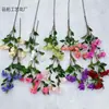 Floco de Neve Azul Flor Artificial Estilo Jardim Monet Arranjo de Flores para Casamento Decoração de Casa Hotel Sala de Estar Ornamentos Flor para Exportação