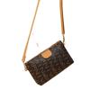 Bolsa Feminina 2023 Nova Cor de Contraste Impressão Digital Crossbody Bolsa Quadrada Estilosa Bolsa Casual Bolsa para Celular