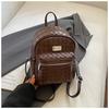 2025 Nova Mochila Casual de Verão de Grande Capacidade Bolsa de Viagem Leve Estilo Coreano Moda Mochila de Couro Macio Feminina
