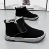 Botas de Neve de Inverno Transfronteiriças Sapatos Masculinos Pelo Uma Meia-bota Acolchoada com Lã Outdoor Antiderrapante Conservação de Calor Sapatos de Dois Algodões Masculinos