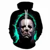 Cos Moonlight Panic Horror Horror Horror Vestido Suéter Impresión 3D Moda Europea y Americana Halloween Sudadera con Capucha