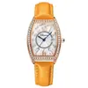 Reloj de Moda Trendy para Mujer Dawnlight con Barril de Vino y Diamantes, con Calendario, Resistente al Agua, Reloj de Cuarzo para Transmisión en Vivo Transfronteriza del Fabricante
