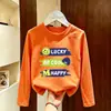 Camiseta Infantil de Manga Larga con Estampado de Dibujos Animados 2026, Camiseta Básica de Algodón Puro para Niños de Primavera y Otoño