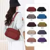 Bolsa transversal feminina multi-camadas, moderna e versátil, novo modelo da primavera 2026, bolsa de tecido de nylon simples e estilosa, bolsa de ombro casual