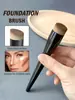 Brocha Individual Negra para Base, Brocha para Contorno, Herramienta de Belleza, Brocha Angular, Transfronterizo, Dropshipping, Envío Directo de Fábrica