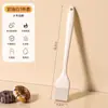 Pincel de Silicone para Óleo Cozinha Grau Alimentício Pequeno Churrasco Raspador Conjunto Pincel de Óleo Ferramenta Resistente a Altas Temperaturas Conjunto Creme