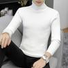 Suéter de Cuello Medio para Hombre Otoño e Invierno 2025 Nuevo Camiseta Básica Color Sólido Moderno Atractivo Suéter de Punto Venta al por Mayor