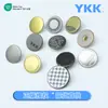 Botões de Pressão Ykk, Botões de Pressão Simples de Latão, Botões Ocultos para Jaquetas de Penas, Casacos, Bolsas, Botões de Metal em Estoque
