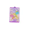 Personagem Sanrio Pequeno Cartão Pingente de Resina Acrílico Fofo Desenho Animado Anime Estilo Ins Acessórios Bolsa Chaveiro