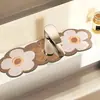 Alfombrilla absorbente de lodo de diatomeas suave para grifo de cocina, alfombrilla de drenaje, superficie de lavabo de baño, inodoro, alfombrilla para fregadero