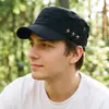 Gorra de hombre estilo coreano, gorra plana de moda, gorra de béisbol para exteriores de primavera y otoño, gorra militar, sombrero para el sol de invierno.