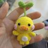 Muñeca de Monstruo de Tres Ojos Colgante de Lana Colgante Tejido a Mano Producto Terminado Muñeca de Ganchillo Hecha a Mano Colgante de Ganchillo Producto Terminado