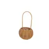 Bolso Tejido a Mano Cesta Bolso de Mano Souvenir Almacenamiento de Bolsos Paja Mimbre Cesta de Ratán Cesta de Imitación de Ratán Cesta de Flores de Mimbre