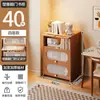 Estantería de almacenamiento, librero de pie, gabinete de almacenamiento integrado de pared, gabinete doméstico de madera maciza con puertas, vitrina a prueba de polvo
