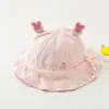 Gorro de pescador fino para bebé recién nacido, súper bonito, para primavera y otoño, para niña, con protección solar para verano