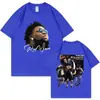 2025 Nueva Marca Independiente de Comercio Exterior Rapper Rod Wave Camiseta Gráfica de Nostalgia para Hombres y Mujeres Moda