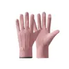 Guantes de otoño e invierno para mujer, a prueba de viento, forro polar, cálidos, compatibles con pantalla táctil, impermeables, resistentes al frío, antideslizantes, modelo nuevo para montar en bicicleta eléctrica al aire libre