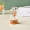 Árbol del Dinero de Grava de Cristal Natural Cubierta de Polvo de Vidrio Árbol de Cristal Hecho a Mano Creativo Árbol de la Vida de Cristal Decoración para el Hogar