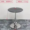 Mesa auxiliar de pizarra de lujo ligero y alta gama con columnas esféricas de metal, adecuada para dormitorios, salas de café, salas de estar, balcones, oficinas de ventas y cerca de ventanales