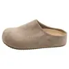 Pantuflas cerradas estilo Birkenstock de suela gruesa para mujer, nuevo calzado de verano para exteriores, súper populares, que aumentan la altura, sin cordones, tipo mule