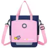Mochila escolar para estudiantes de primaria, bolsa de hombro triple, bolsa de mensajero portátil, bolsa tutorial para niños de clase de entrenamiento, logotipo de impresión personalizada