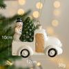 Bola Alienígena Pintada de Navidad Decoración para Árbol de Navidad Colgante Pequeño Paquete de Regalo de Navidad Colgante Decorativo para Coche Casa Muñeco de Nieve