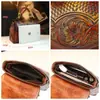 Bolso de Cuero Tallado para Mujer 2026 Nuevo Bolso de Mano Vintage Bolso de Cuero Genuino para Mujer Bolso de Hombro Único Cruzado de Moda y Elegante con Diseño de Estilo Chino