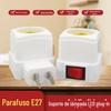 Vendas Diretas do Fabricante Transfronteiriço Soquete de Lâmpada de Rosca E27 E27 Base de Lâmpada Simples com Interruptor E27 Quadrado