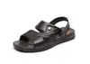 Sandalias de Goma Vietnamitas para Hombre de Verano Casual Sandalias de Playa Doble Uso Suela Gruesa Ropa de Exterior Antideslizantes Punta Abierta Transpirables para Personas de Mediana Edad