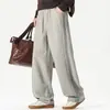 Pantalones deportivos largos de estilo americano con hoja curva para hombre, novedad de otoño 2026, modernos, corte holgado, cómodos, amigables con la piel, duraderos y casuales
