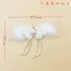Hebilla Tejida a Mano Borla de Piel de Visón Perla Hebilla Decorativa Cheongsam Chino Vestido Chino Traje Tang Botón de Estilo Nacional