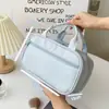 Bolso de Cosméticos Nuevo de PU Gran Capacidad Gama Alta Simple Almacenamiento Bolsa de Aseo de Viaje Bandolera Bolso de Cosméticos Multifuncional