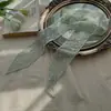 Cinturão de renda com temperamento cruzado retrô, faixa de cabelo, fita longa decorativa, lenço pequeno para Instagram, lenço de pescoço, lenço para mulheres