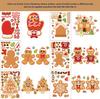CM2408010 calcomanía de juguete de hombre de jengibre navideño interactiva para padres e hijos fiesta de cumpleaños de dibujos animados para niños transfronteriza