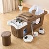 Cama de xampu de circulação de água de estilo tailandês barbearia salão de cabeleireiro dedicado salão de beleza completo fumigação cabeça termostática cama de terapia