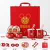Regalos para los Recién Casados, Novias y Mejores Amigas, Juego de Tazas de Cerámica, Compromiso, Regalos de Boda, Recuerdos de Boda Prácticos