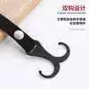 Correa de cincha multifuncional de doble gancho para colgar bolsas, adecuada para patinetes eléctricos, cochecitos y mochilas; un gancho de almacenamiento conveniente